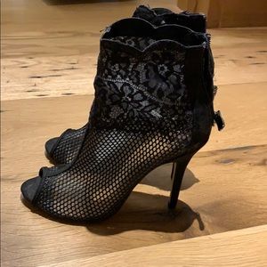 Chinese Laundry lace peep toe heels, worn once!